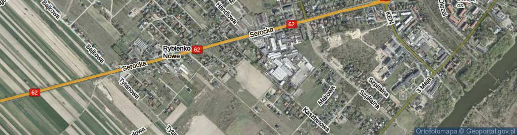 Zdjęcie satelitarne Kasztanowa ul.